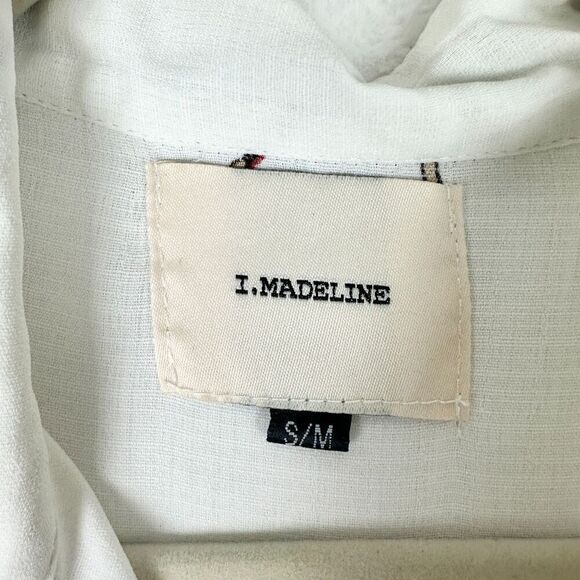 I.Madeline Pleated Ballerina Print Dress Size Small Medium White Ballet Dance - Picture 6 of 7